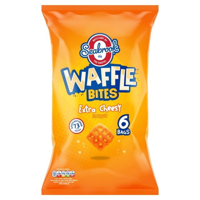 Seabrook Waffle Bites Extra Cheesy 6 Pack
