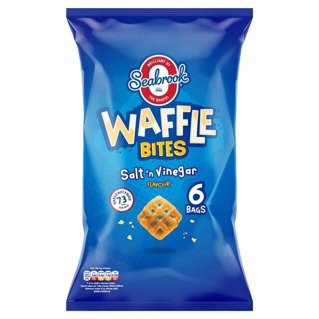 Seabrook Waffle Bites Salt & Vinegar 6 Pack