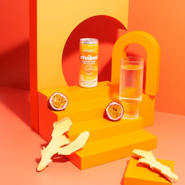 Revibed Immunity Passionfruit and Ginger Infused Lightly Sparkling Water thumbnail 5