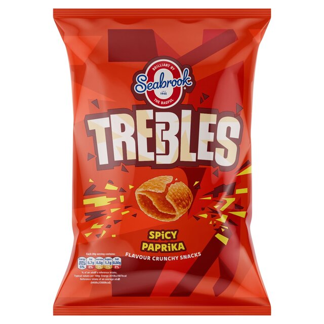 Seabrook Trebles Spicy Paprika Sharing Bag