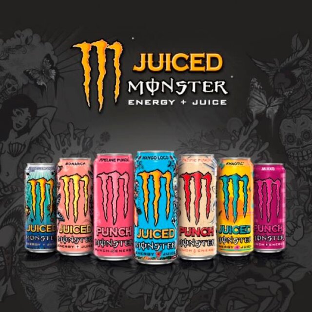 Monster Energy Drink Rio Punch 4 x 500ml thumbnail 3
