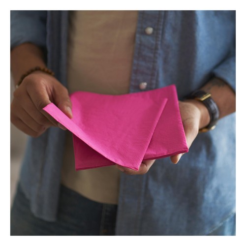 Pink 2 Ply 33cm Paper Party Napkins thumbnail 4