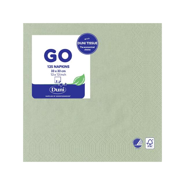 Pistachio Green 2 Ply 33cm Paper Party Napkins