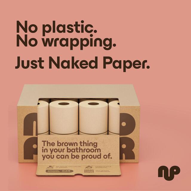 Naked Paper Unbleached Soft Extra Long Recycled Toilet Paper thumbnail 10