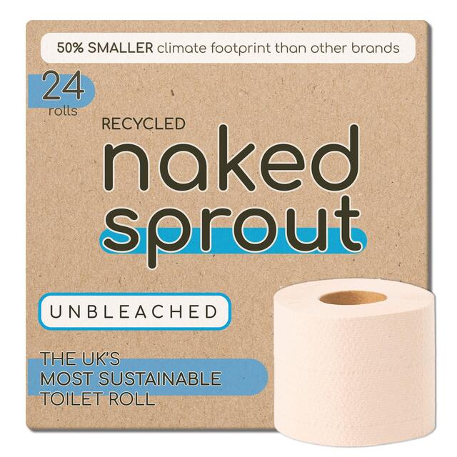 Naked Paper Unbleached Soft Extra Long Recycled Toilet Paper thumbnail 3