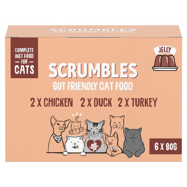 Scrumbles Wet Cat Jelly Meat Variety Pack