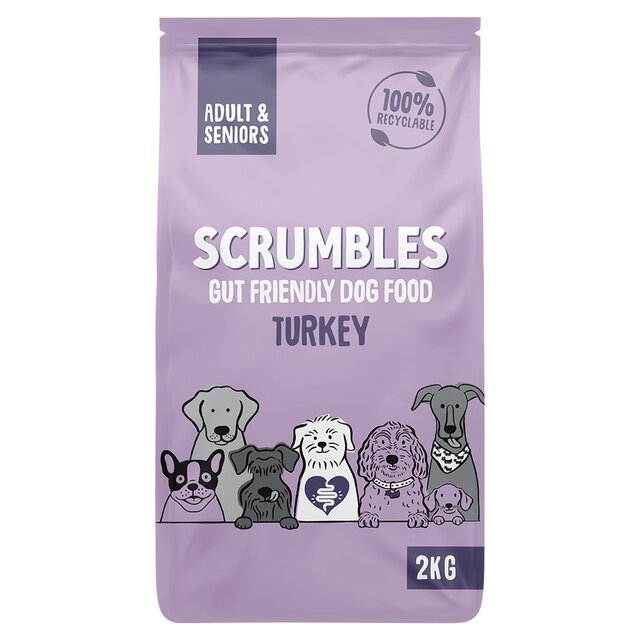Scrumbles Dry Dog Food for Adult & Seniors Turkey