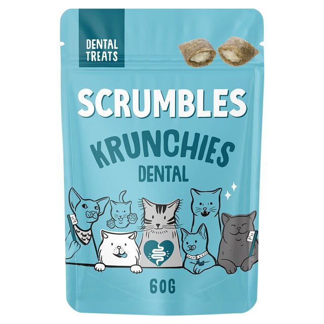 Scrumbles Krunchies Cat Dental Pillow Treats