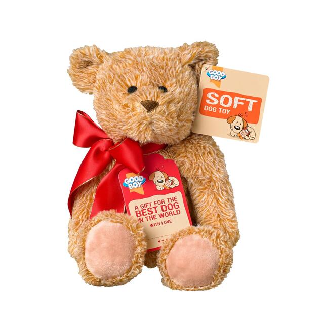Good Boy Gifting Dog Toy Softy Teddy Bear