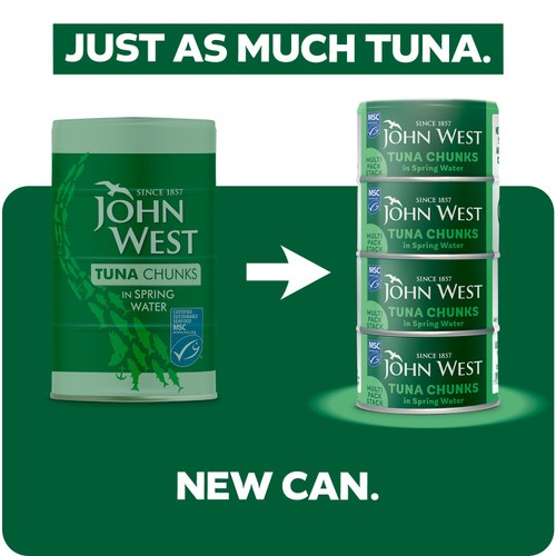 John West Tuna Chunks in Spring Water MSC thumbnail 3