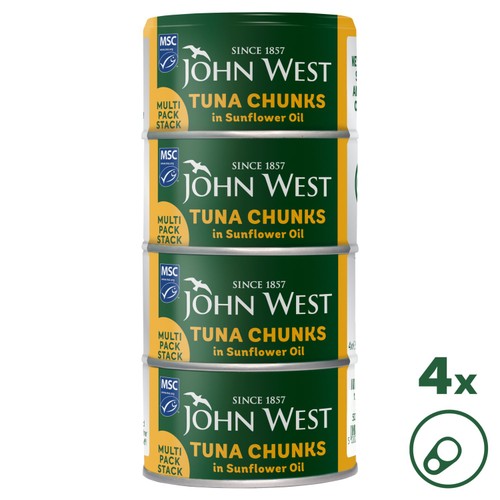 John West MSC Tuna Chunks in Sunflower Oil