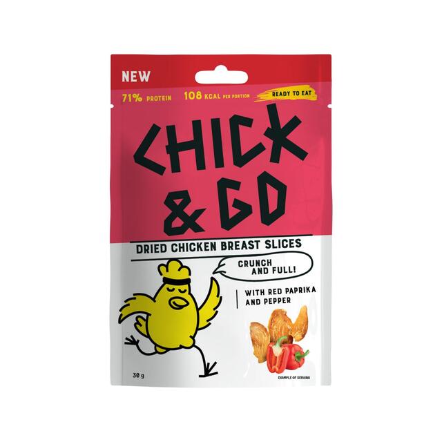 Chick and Go, dried chicken breast slices with paprika and pepper