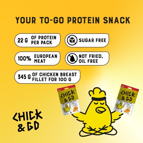 Chick and Go, dried chicken breast slices with mustard and honey thumbnail 5