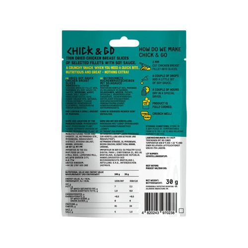 Chick and Go, dried chicken breast slices with soy sauce thumbnail 2