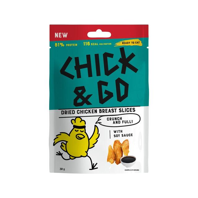 Chick and Go, dried chicken breast slices with soy sauce