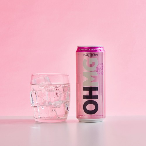 OHMG Raspberry sparkling magnesium water thumbnail 4