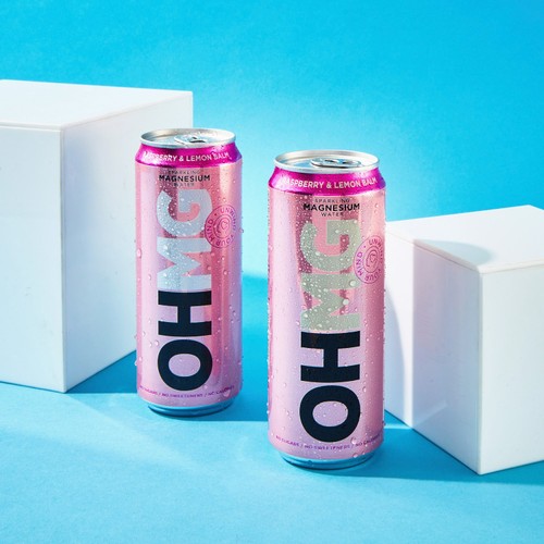 OHMG Raspberry sparkling magnesium water thumbnail 5
