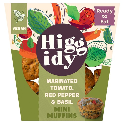 Higgidy Slow-Roasted Tomato, Basil & Pine Nut Mini Muffins
