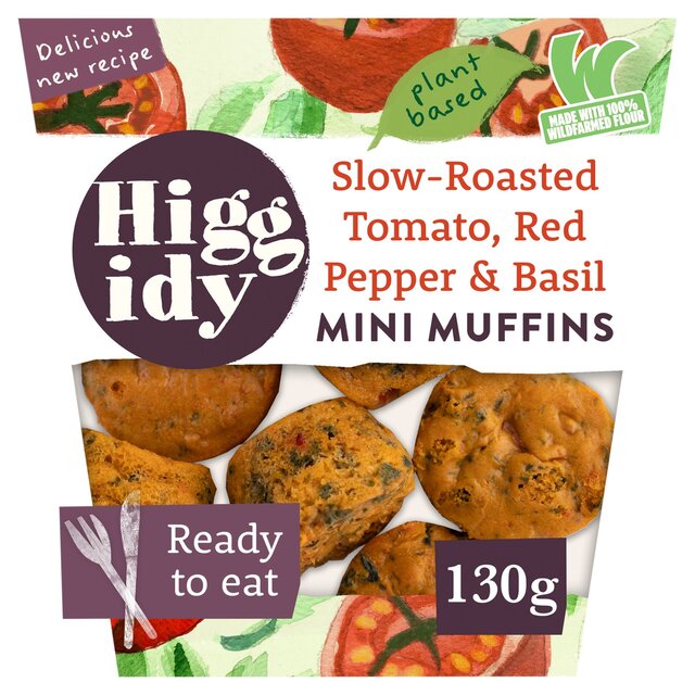 Higgidy Slow-Roasted Tomato, Basil & Pine Nut Mini Muffins