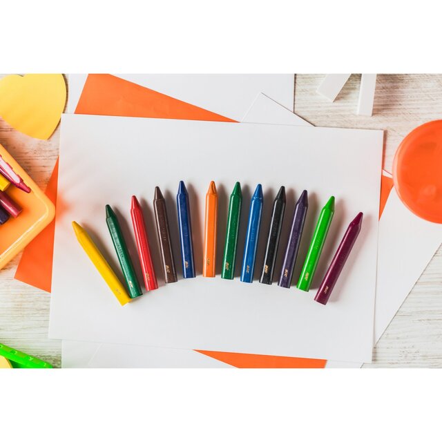 BIC Kids Jumbo Colouring Crayons Wallet of 12 thumbnail 4