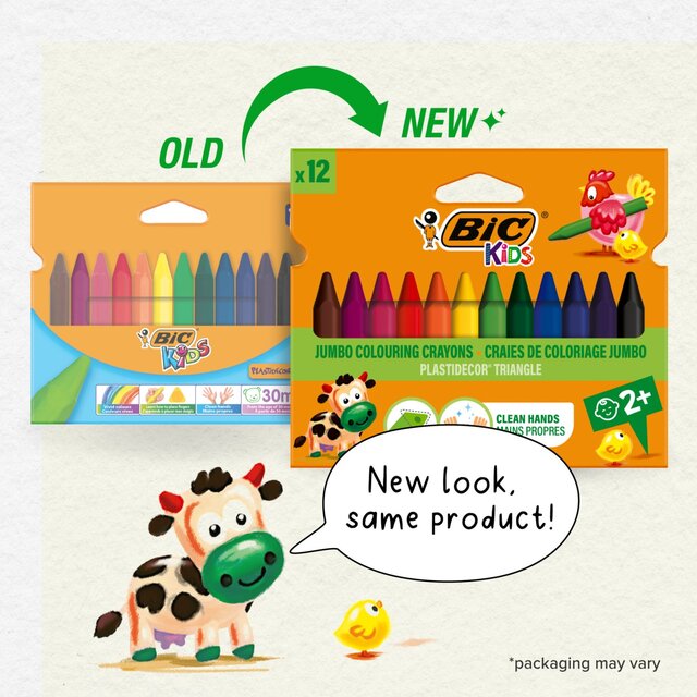 BIC Kids Jumbo Colouring Crayons Wallet of 12 thumbnail 5