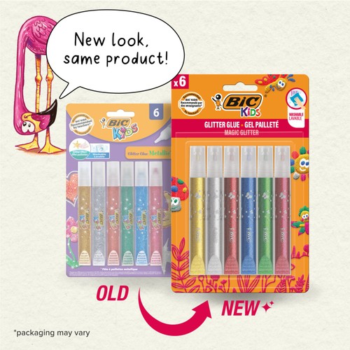 BIC Kids Metallic Glitter Glue Pack thumbnail 4