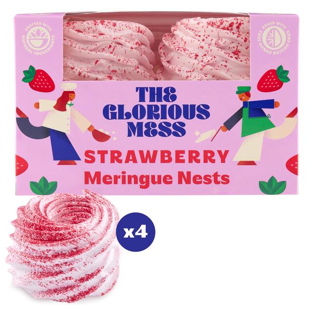 The Glorious Mess Strawberry Meringue Nests thumbnail 2