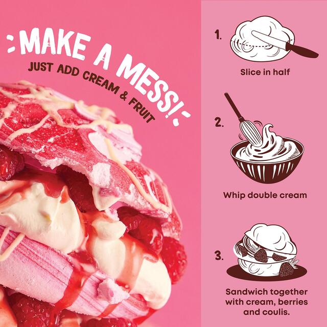 Flower & White Raspberry Eton Mess Meringue Cloud thumbnail 2