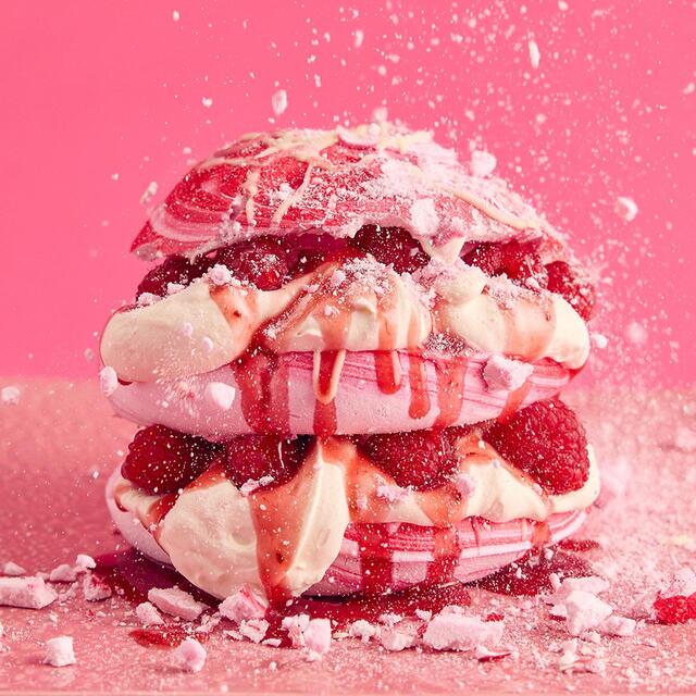 Flower & White Raspberry Eton Mess Meringue Cloud thumbnail 3