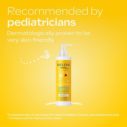 Weleda Baby 2 in 1 Calendula Natural Shampoo and Body Wash, Sensitive Skin thumbnail 2