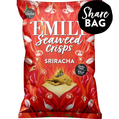 Emily Sriracha Seaweed Crisps 50g