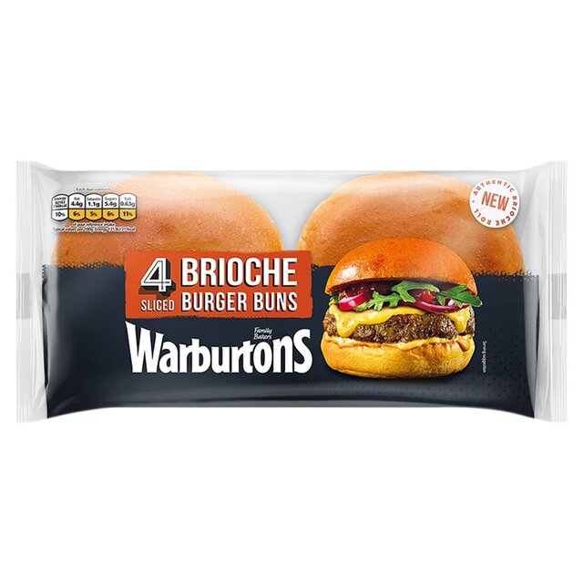 Warburtons Brioche Burger Buns