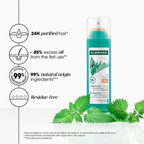 Klorane Oil Control Tinted Dry Shampoo thumbnail 5