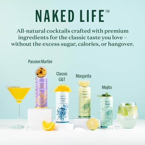 Naked Life Non-Alcoholic Cocktail Margarita thumbnail 6