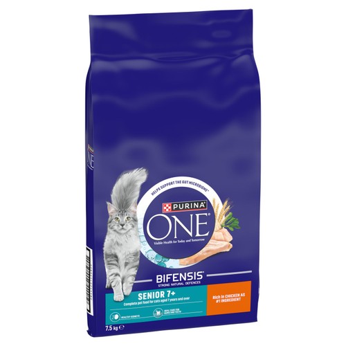 Purina One Senior 7+ Chicken Dry Cat Food thumbnail 3