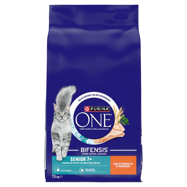 Purina One Senior 7+ Chicken Dry Cat Food thumbnail 2