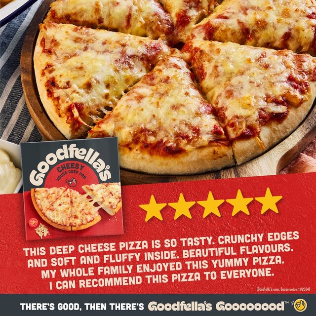 Goodfella's Deep Pan Cheesy Pizza 421g thumbnail 3
