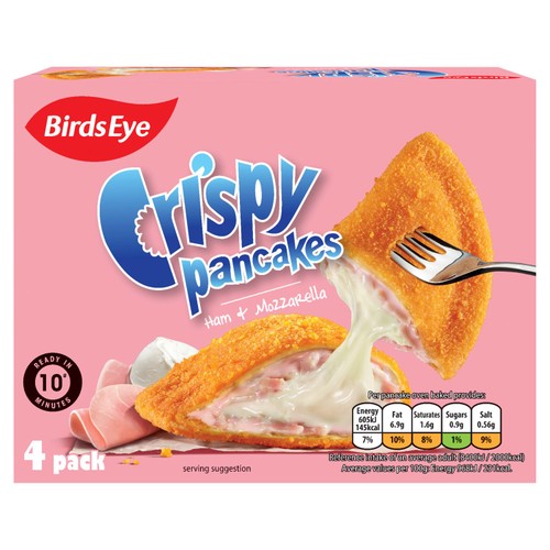 Birds Eye 4 Crispy Pancakes Ham & Mozzarella