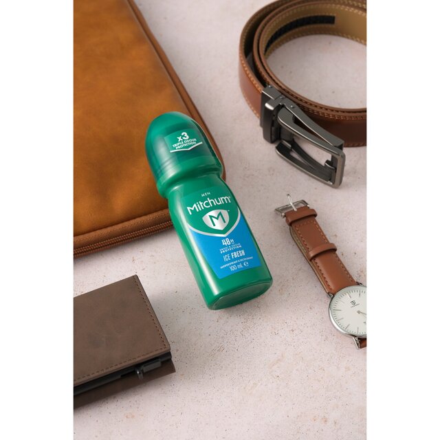Mitchum Men 48HR Protection Roll-On Deodorant & Anti-Perspirant, Ice Fresh thumbnail 4