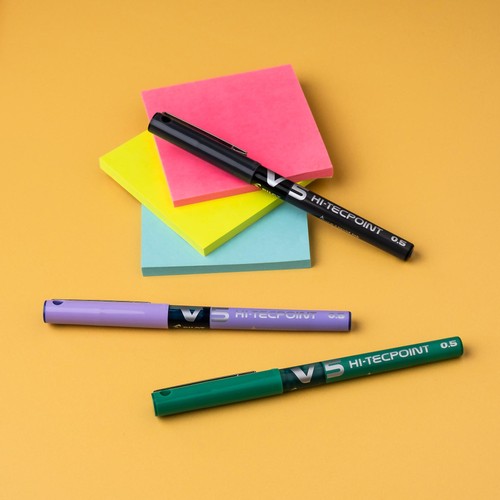 Pilot V5 Liquid Ink Rollerball Fine Line - 5 Piece Blister - Assorted thumbnail 6