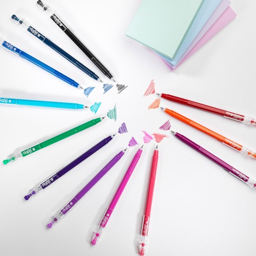 Pilot FriXion Ball Stick Medium Line Colour Pens 6pk Wallet - Assorted thumbnail 3
