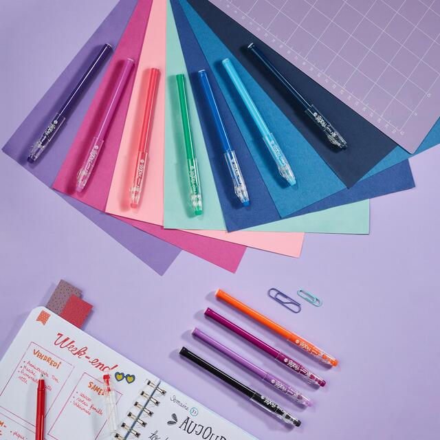 Pilot FriXion Ball Stick Medium Line Colour Pens 6pk Wallet - Assorted thumbnail 7