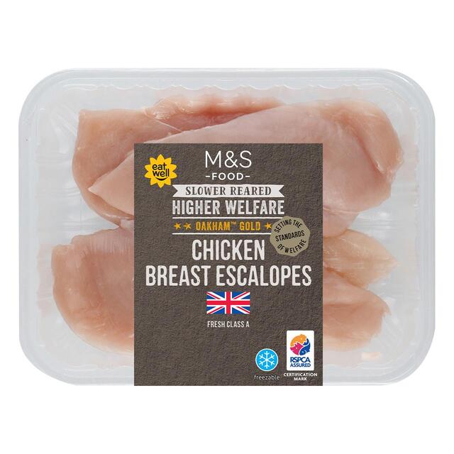 M&S Oakham Gold Chicken Breast Escalopes