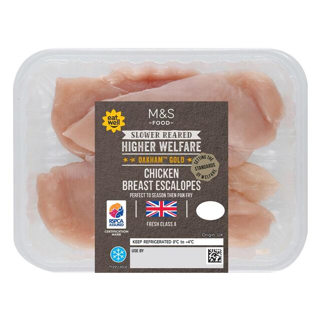M&S Oakham Gold Chicken Breast Escalopes thumbnail 2