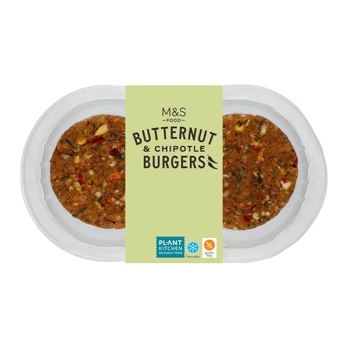 M&S Grill 2 Butternut & Chipotle Burgers