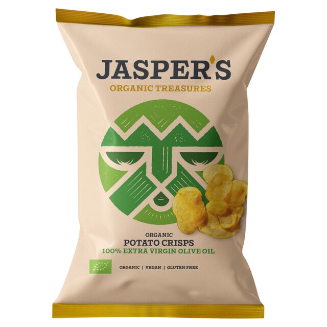 Jasper's Organic Potato Crisps 100% Extra Virgin Olive Oil