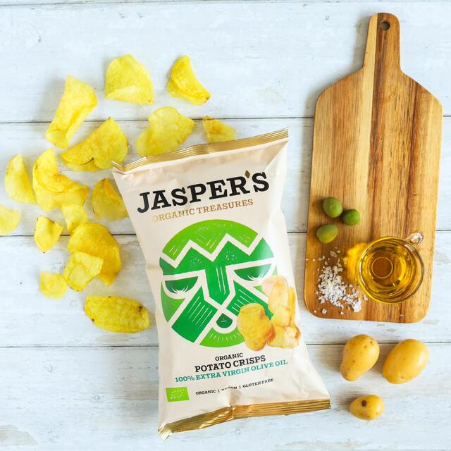 Jasper's Organic Potato Crisps 100% Extra Virgin Olive Oil thumbnail 2