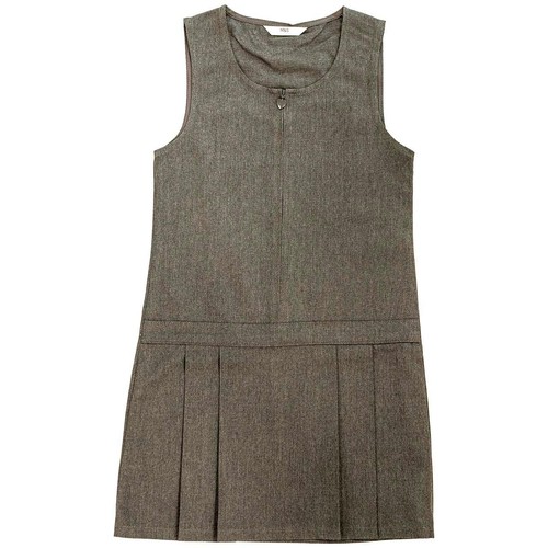 M&S Pleated Pinafore, 8-9 Years, Grey