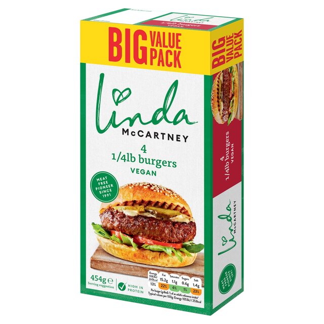 Linda McCartney 4 Quarter Pounder Burgers thumbnail 2