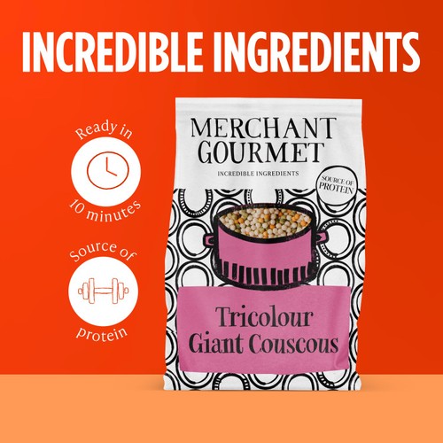 Merchant Gourmet Dried Giant Tricolour Couscous thumbnail 4